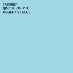 #A0D8E7 - Regent St Blue Color Image